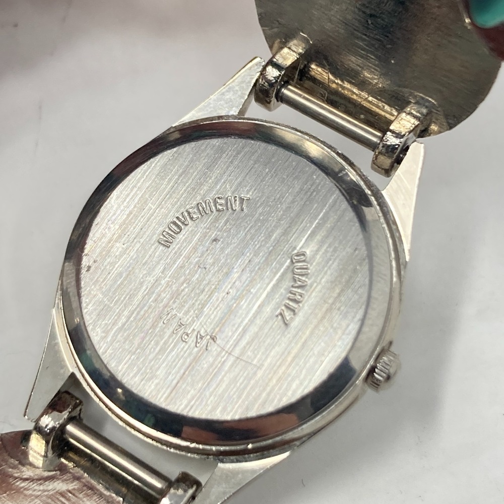Oryx Watch Women Silver Tone Gemstone Band Amethyst Jasper 24mm New Batter 7.25" - Picture 13 of 16